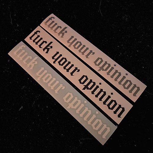 FUCK YOUR OPINION STICKER